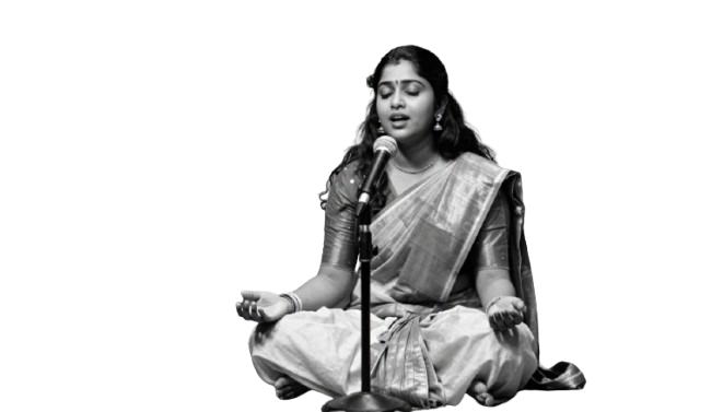 Musician playing guitar cutout